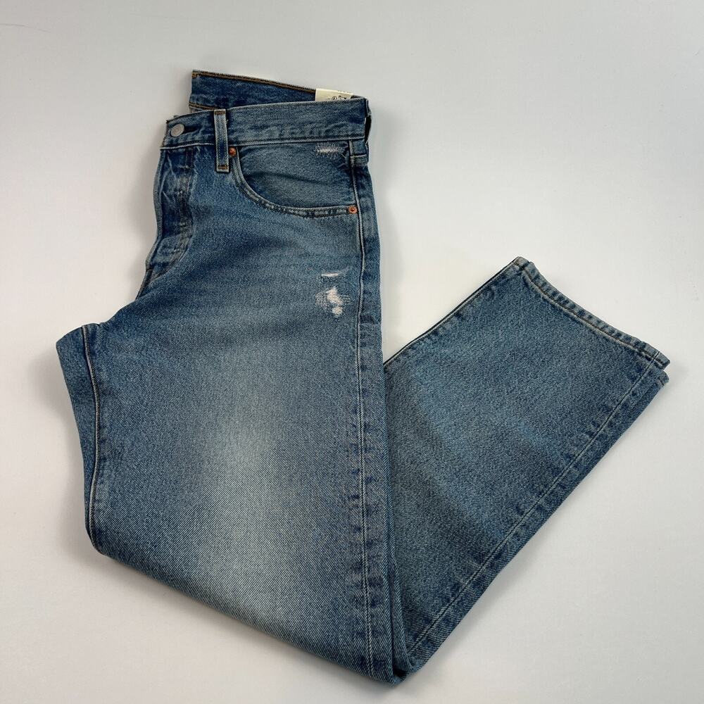 Levi's Premium Women 501 Original Fit High Rise Straight Leg Jean 30x30 Blue NWT